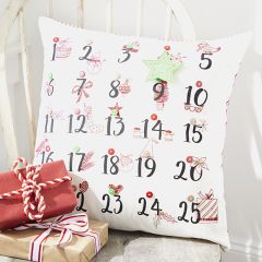 Advent Calendar Christmas Accent Pillow