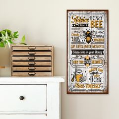 Advice From A Honeybee Canvas Wall Art