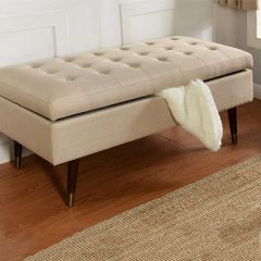 Tufted Bench With Storage