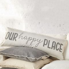 Our Happy Place Cotton Pillow