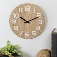 Modern Farmhouse Wooden Wall Clock