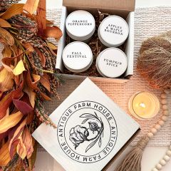 AFH Exclusive Assorted Fall Scents Boxed Candle Set of 4