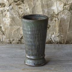 Aged Dripped Glazed Vase 6 inch