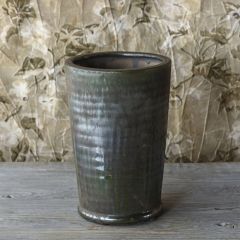Aged Dripped Glazed Vase 8 inch