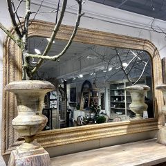 Aged French Country Horizontal Wall Mirror