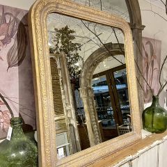 Aged French Country Vertical Wall Mirror