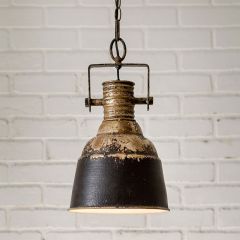 Aged Industrial Hanging Pendant Light