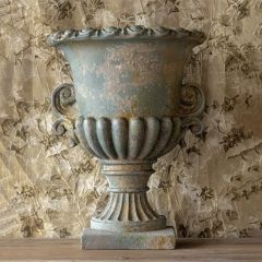 Aged Mantel Urn Vase