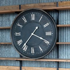 Aged Metal Wall Clock