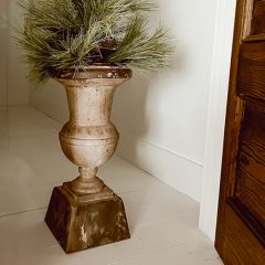 Aged Pedestal Urn Pot
