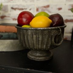 Aged Silver Decorative Compote Bowl