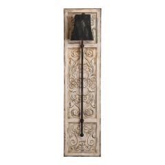 Aged Wood and Metal Wall Sconce