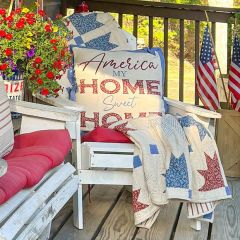 Americana Celebration Home Sweet Home Accent Pillow
