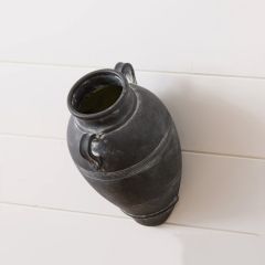Angled Terracotta Vase With Handles
