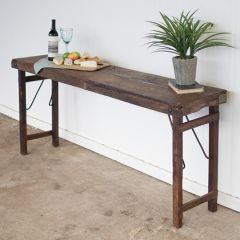 Antique Style Folding Console Table