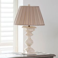 Antique White Balustrade Table Lamp
