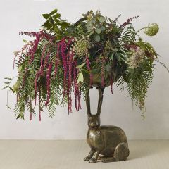 Antiqued Bunny Branch Bowl