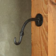 Antiqued Cast Iron Wall Hook Set of 2