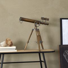 Antiqued Decorative Telescope