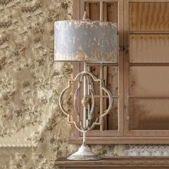 Antiqued Grandeur Metal Table Lamp