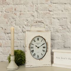 Antiqued Tabletop Lantern Clock
