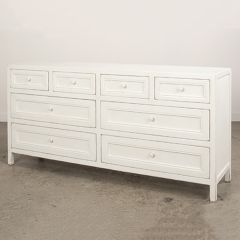 Antiqued White Reclaimed Pine Sideboard