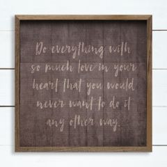 Any Other Way Inspirational Framed Wall Sign