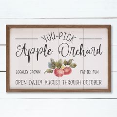 Apple Orchard White Framed Wall Art