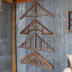 Architectural Gable Wall Decor Set of 4