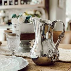 Arthur Court Acanthus Leaves Accented Pitcher