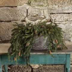 Artificial Draping Pine With Pinecones Spray