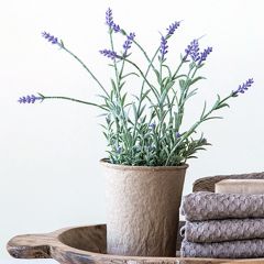 Artificial Lavender in Paper Pot