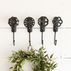 Assorted Garden Faucet Wall Hooks Set of 4