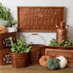Autumn Harvest Copper Wall Sign