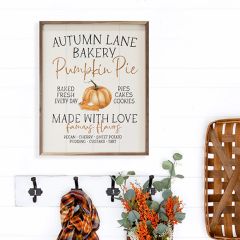 Autumn Lane Bakery Pumpkin White Wall Art