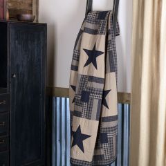 Country Check Star Quilted Throw