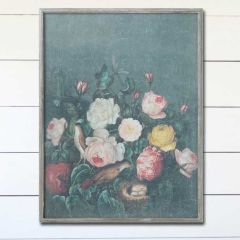 Vintage Reproduction Floral Wall Art