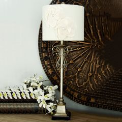 Floral Shade Buffet Lamp