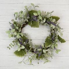 Dusty Farmhouse Leafy Wreath