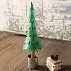 Recycled Metal Decorative Christmas Tree
