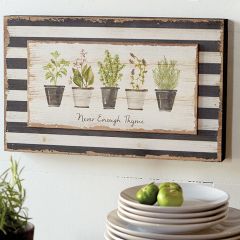 Never Enough Thyme Wall Art