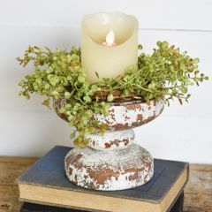 Distressed Farmhouse Candle Stand