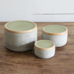Lidded Cement Storage Containers Set of 3