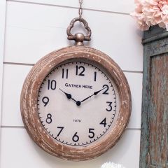 Rustic Farmhouse Pendant Clock