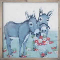 Donkeys and Flowers Wall Art