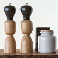 Two Tone Wood Pepper Mill