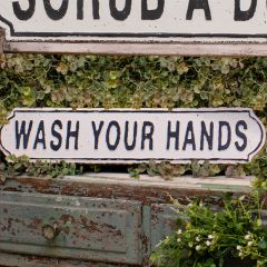 Wash Your Hands Decorative Wall Sign