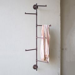 Rustic Wall Mount Clothes Rack