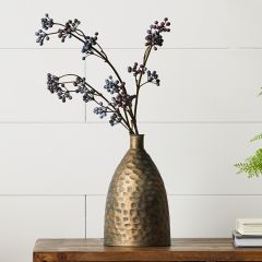 Textured Iron Vase