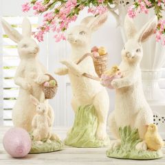 Softly Sparkly Bunny Figures Set of 3